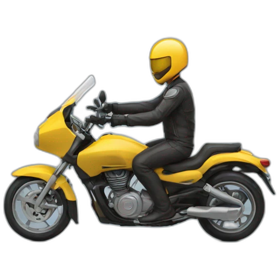 Chat qui fait de la moto emoji