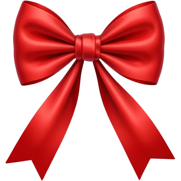 Red bow emoji