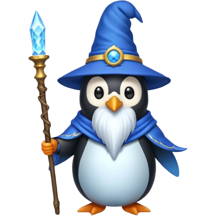 Penguin Wizard emoji