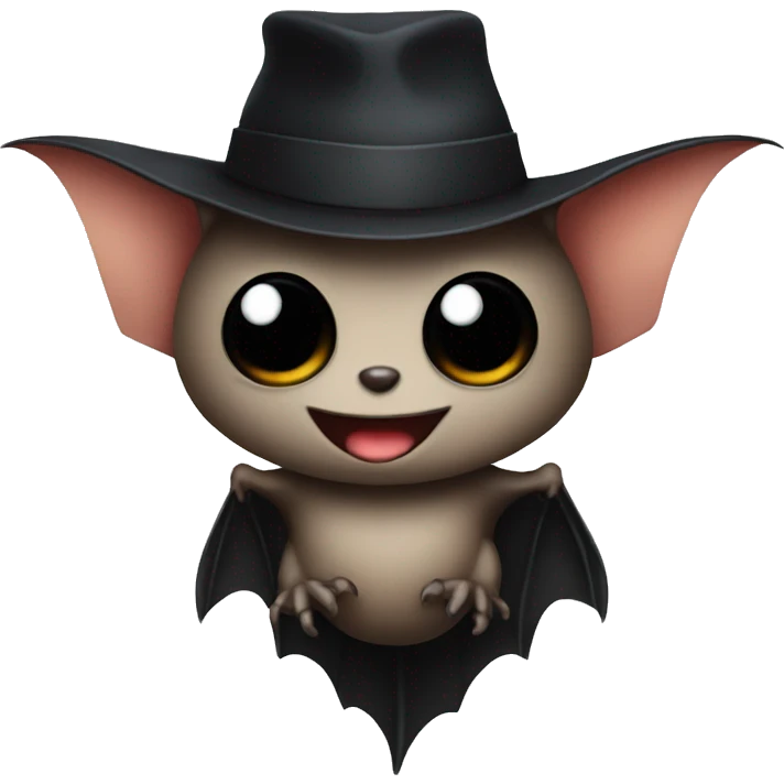 Bat with a hat emoji