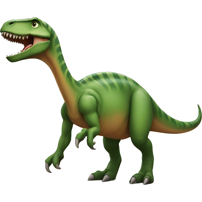 dinosaur shows middle emoji