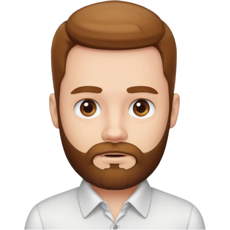 white collar man with beard emoji