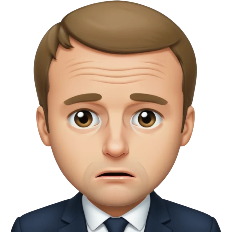 Emmanuel Macron pleure  emoji