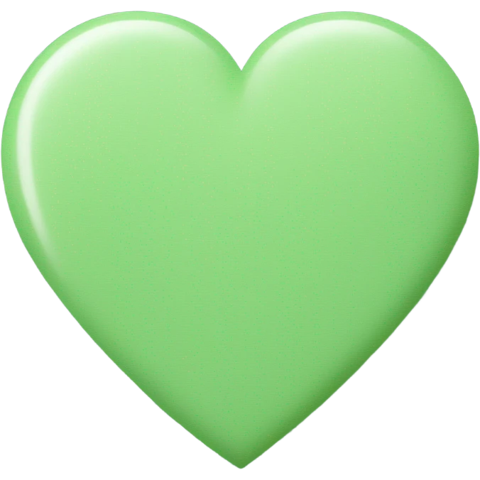 Sage green heart emoji