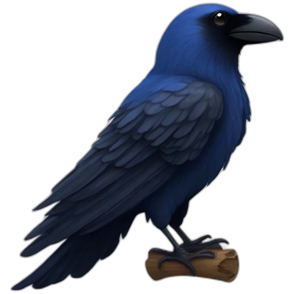 Ravenclaw raven with scarf hogwarts emoji