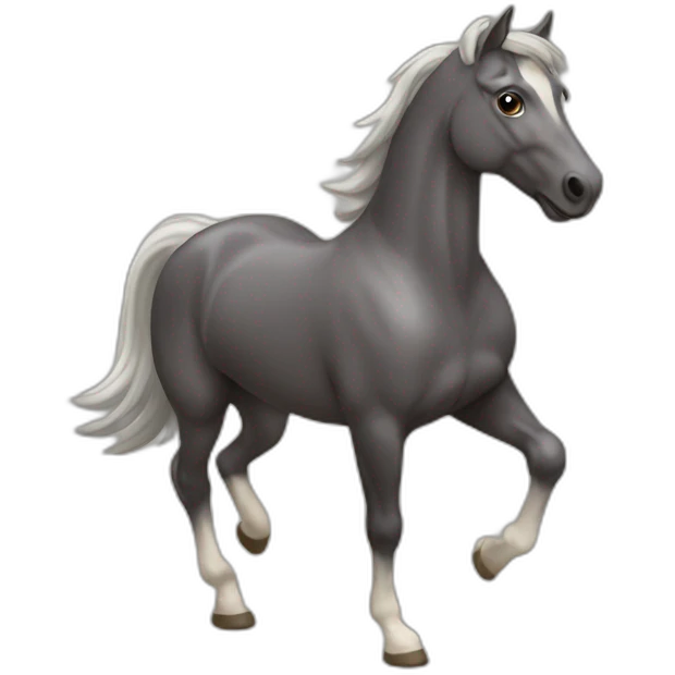 Cheval qui fait du cross emoji