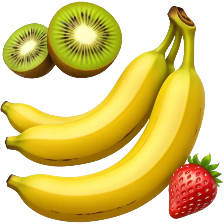 EMOJI DE BANANA, MORANGO, KIWI emoji