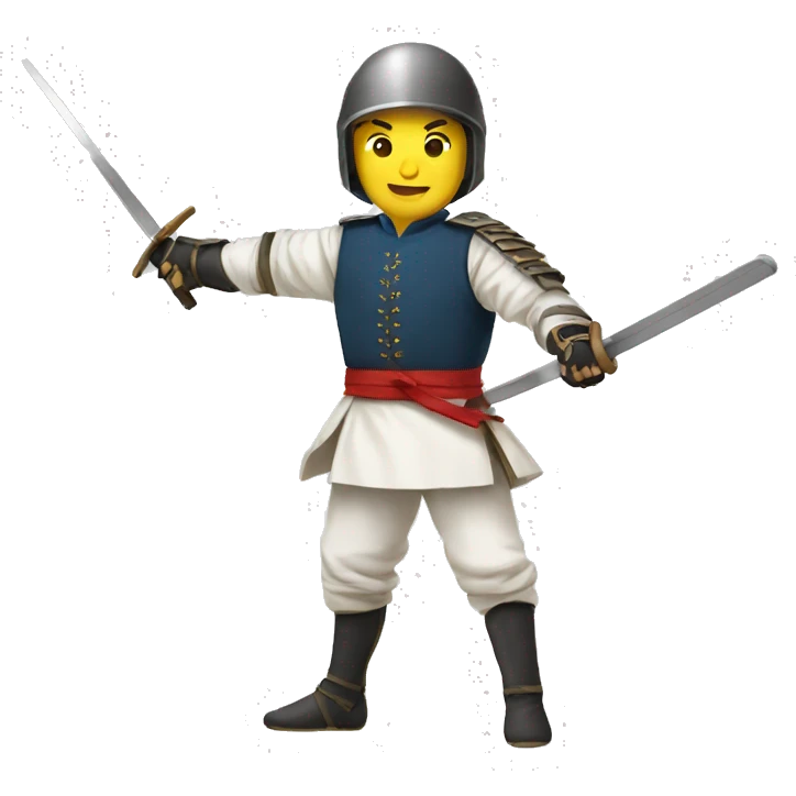 Historical european martial art fencing emoji