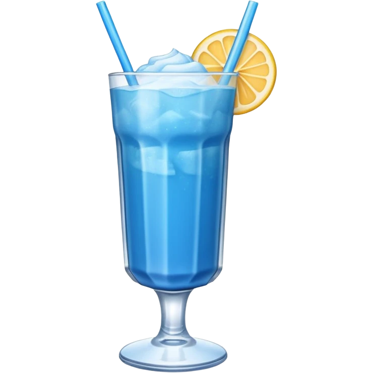 Blue frozen drink emoji