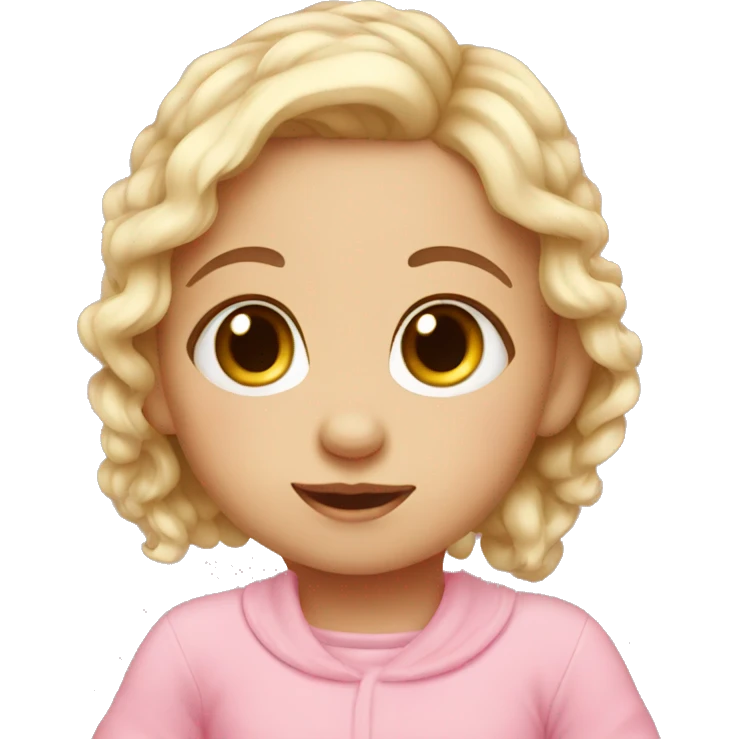 Cute baby girl emoji