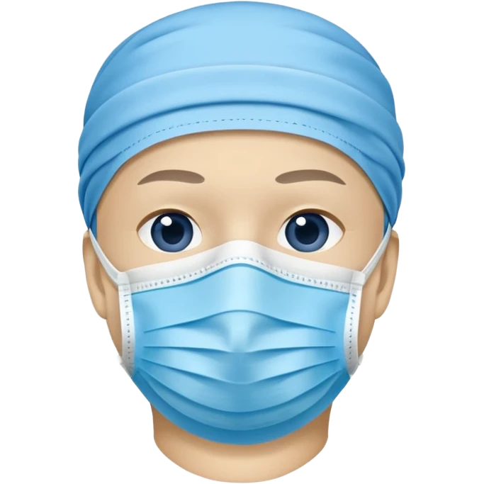 Medical face mask emoji