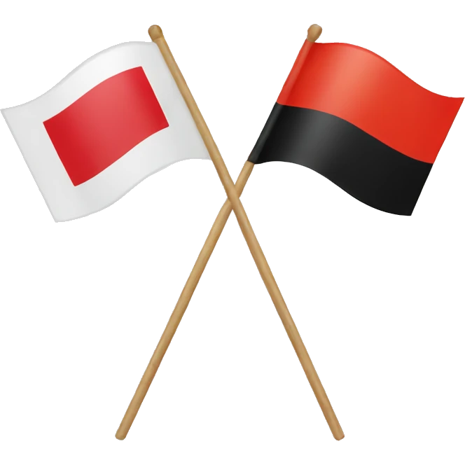 Germany flag with polski flag emoji