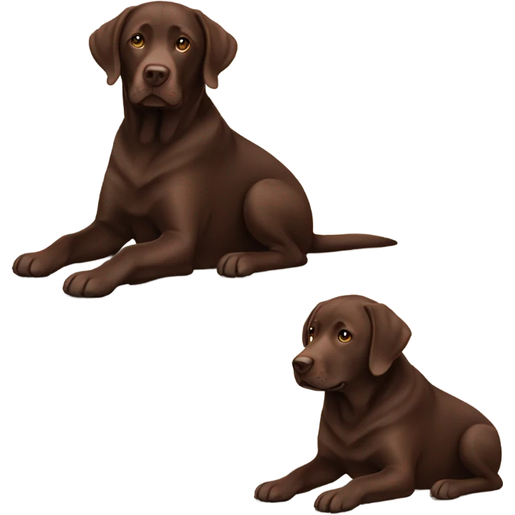 chocolate colored labrador emoji