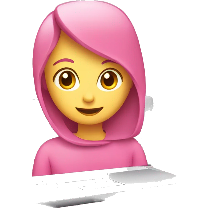 Laptop rosa emoji