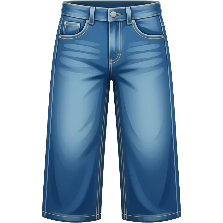 Basic blue oversized jeans emoji