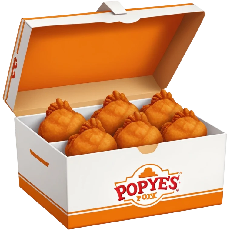 Popeyes 8-piece chicken box emoji