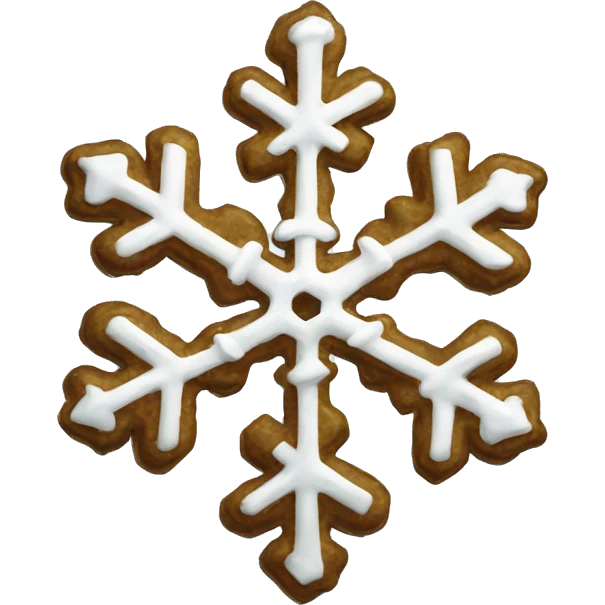 Snowflake with a scarf emoji