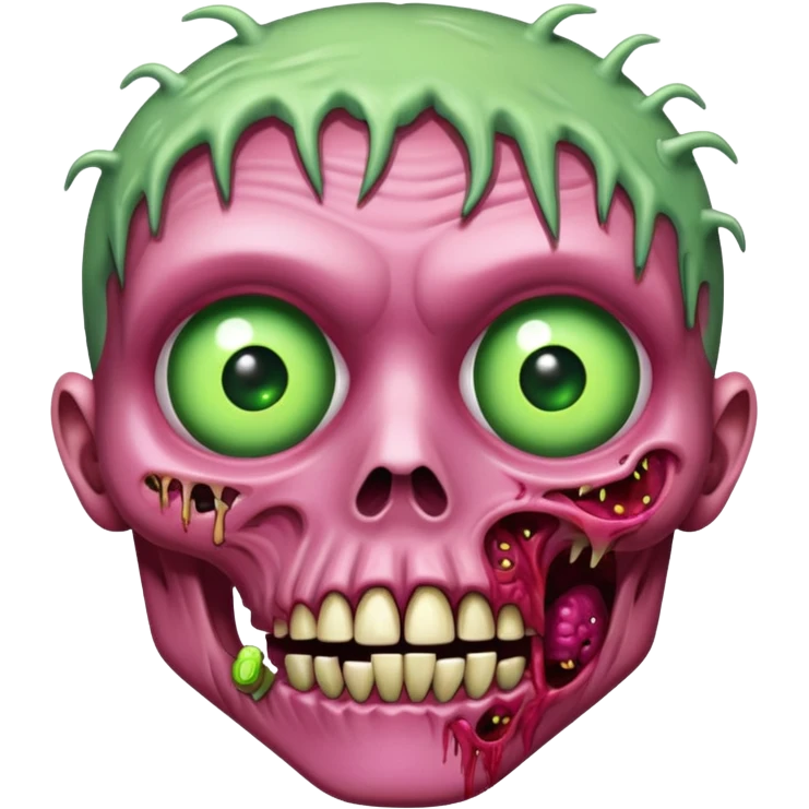 pink zombie emoji