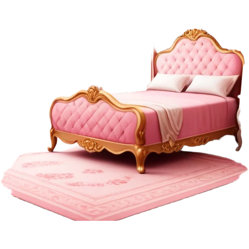 Reddish-pinkish and gold and white romantic vintage aesthetic room emoji