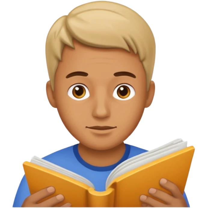 man reading instructions emoji