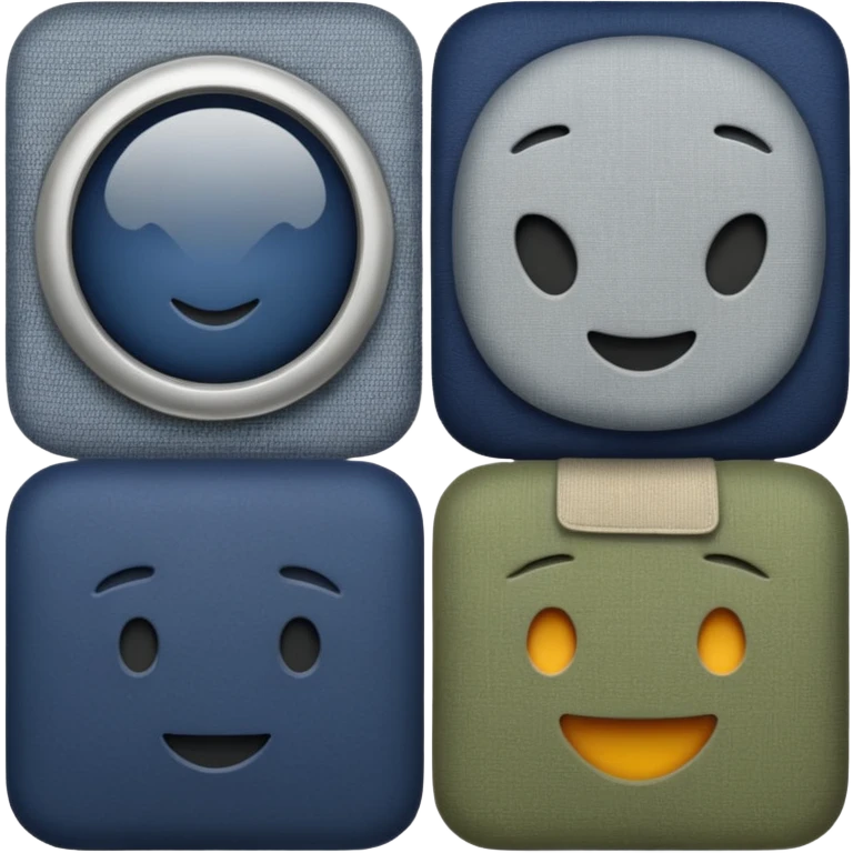 fabrics grey navy olive  emoji