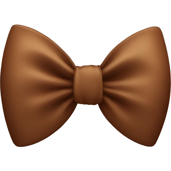 Brown bow  emoji