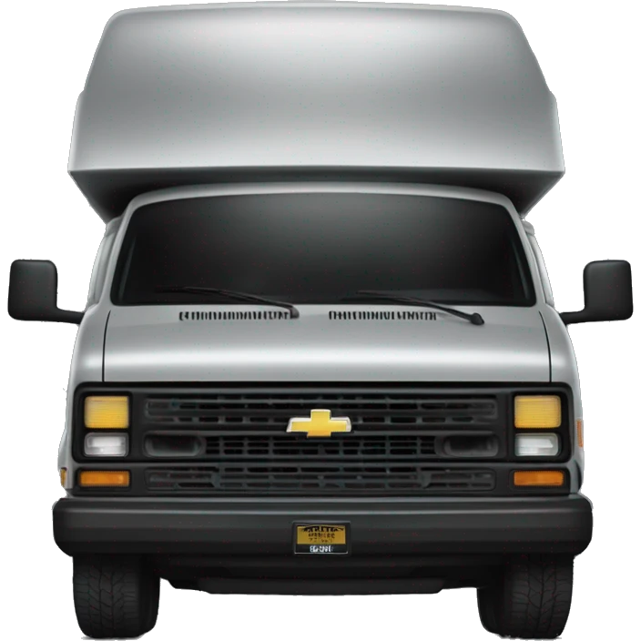 Hot Premium 1985 Dark Trooper Chevy Astro delivery van  emoji