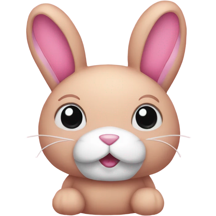 Pink bunny stuffed animal  emoji