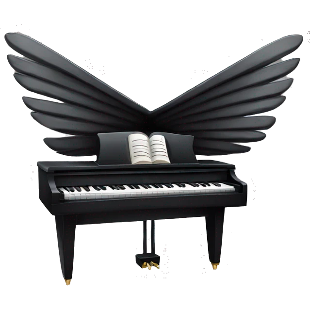piano keys with wings emoji