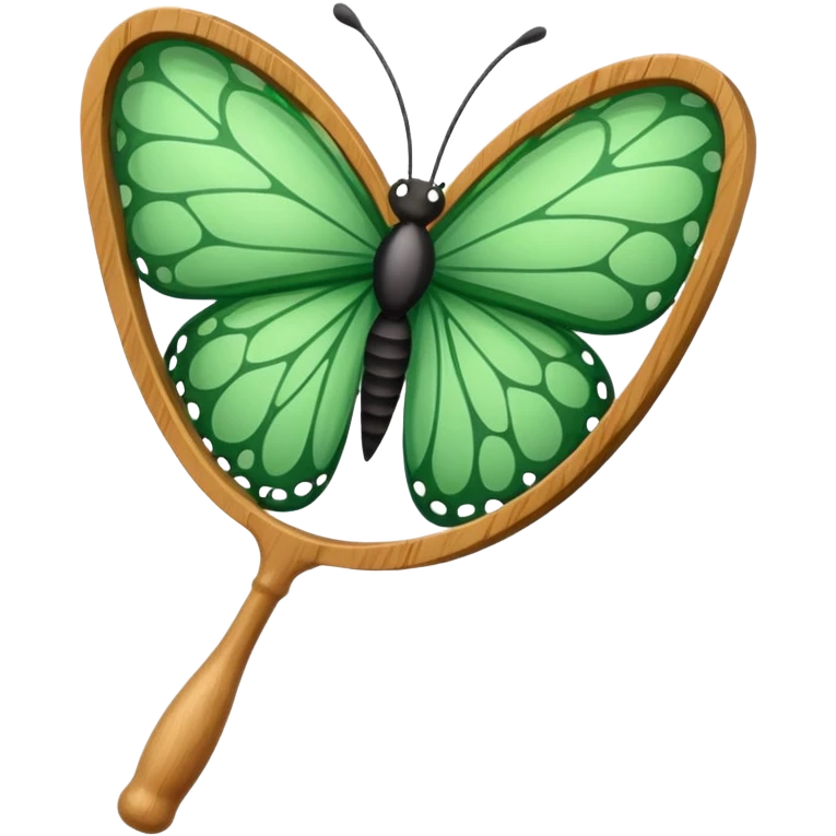 Butterfly catching net emoji