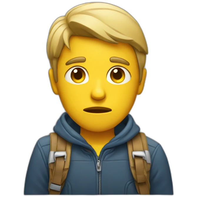 sad traveller emoji