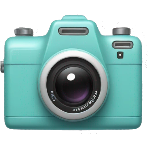 Pastel Teal Camera emoji