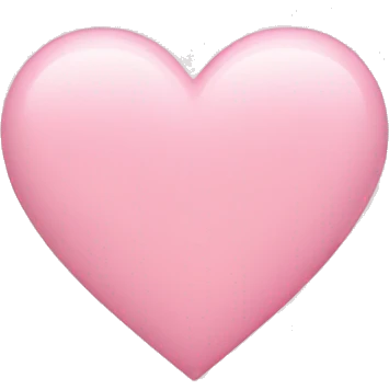 A light pink heart  emoji