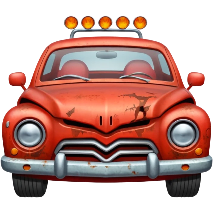 a angry car emoji