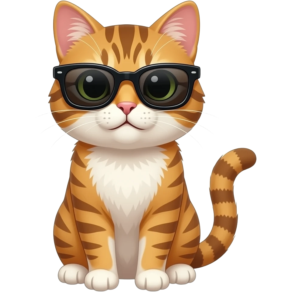 Cat wearing sunglasses emoji