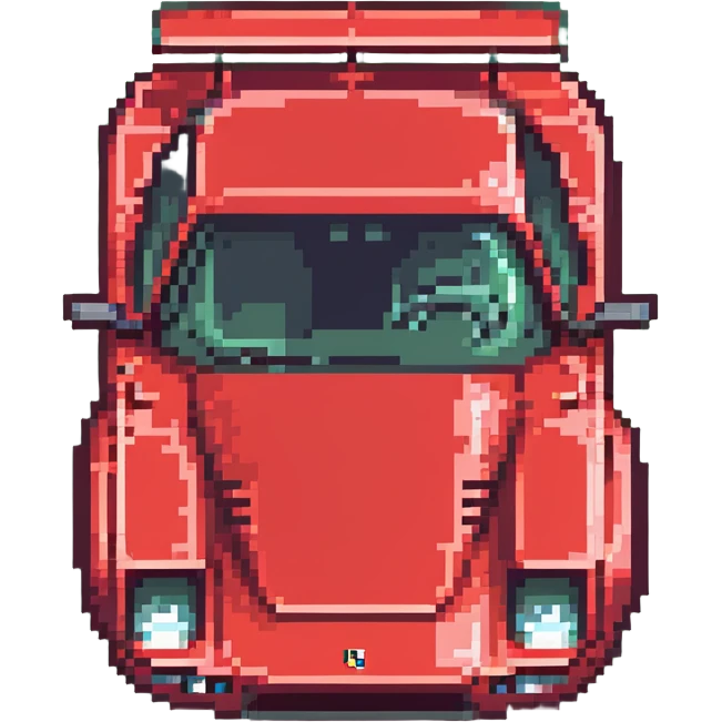 red Ferrari sports car emoji