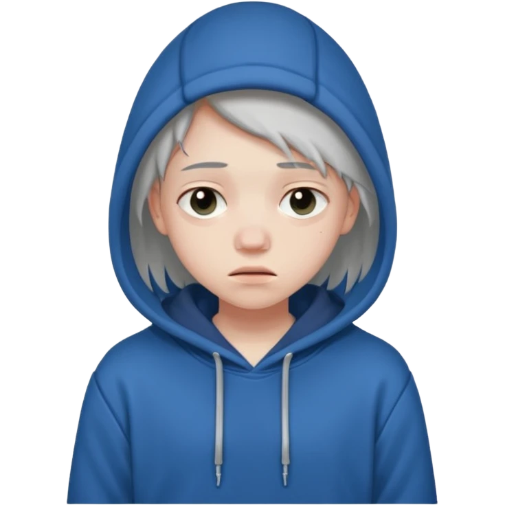 Teen with depression  emoji
