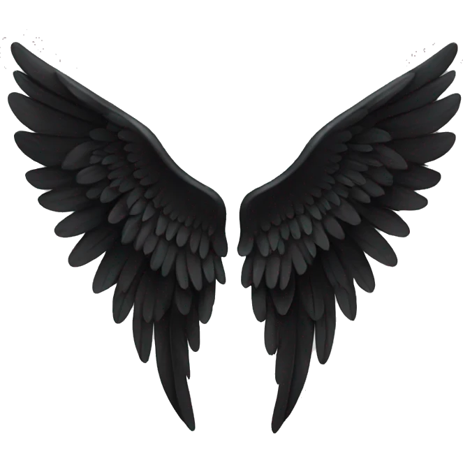 black angel wings emoji