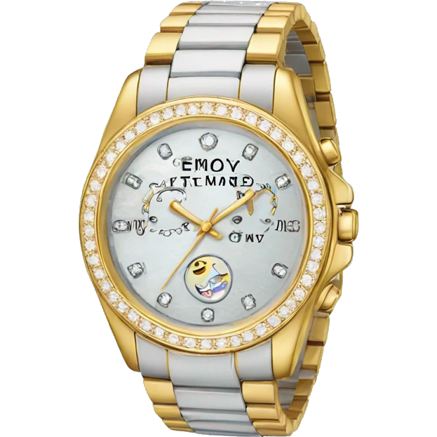 Diamond watch emoji