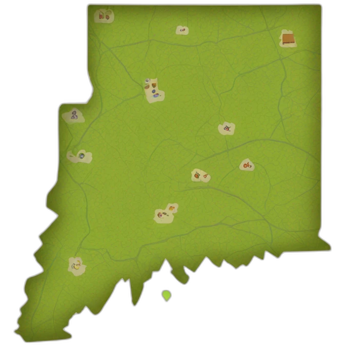 connecticut map emoji