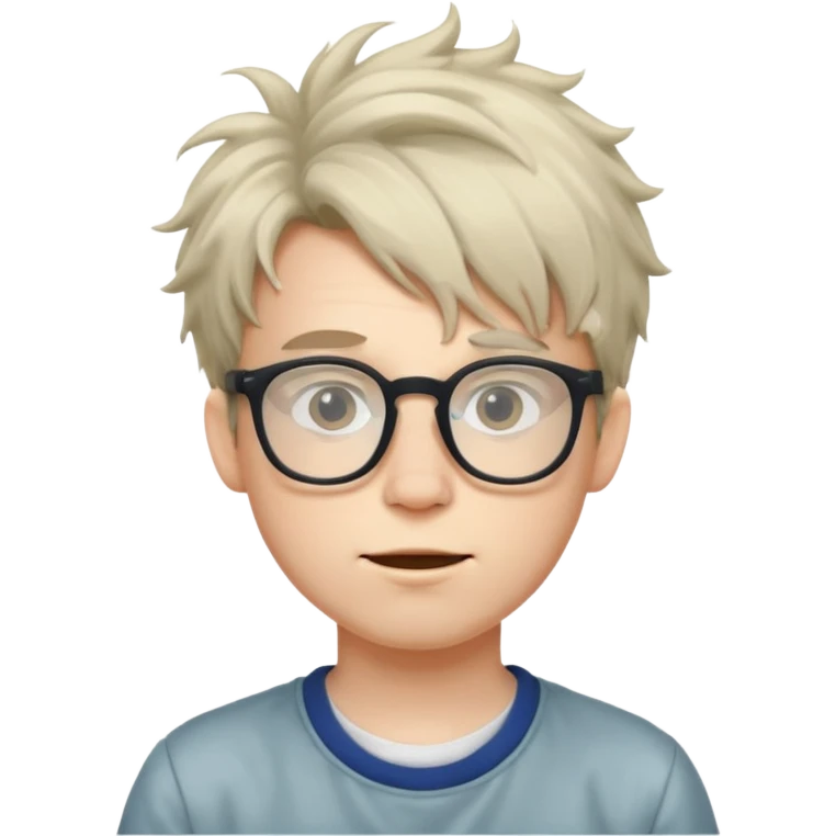 Weird nerd boy  emoji