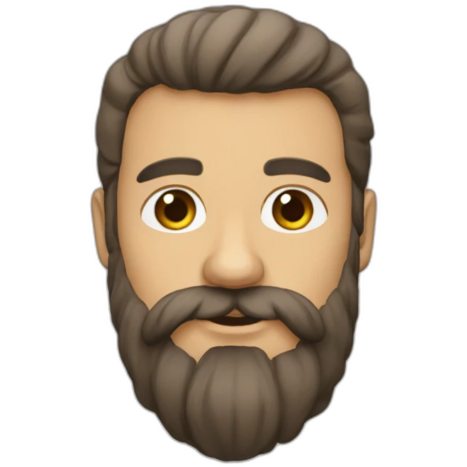 Barbu en colère emoji