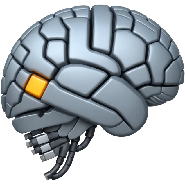 robotic brain emoji