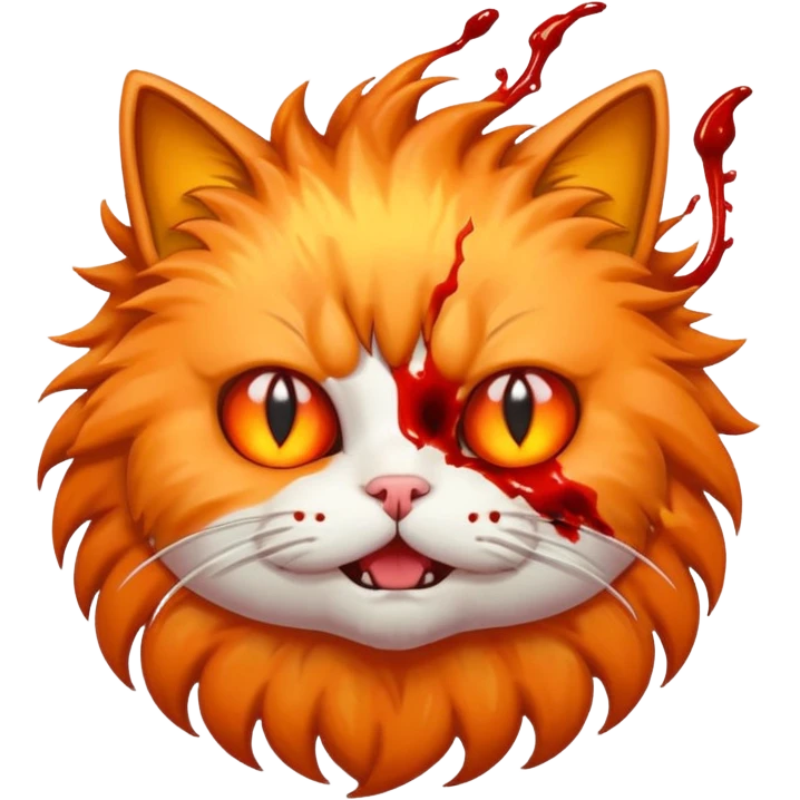 گربه ای که داره سرش می ترکه emoji