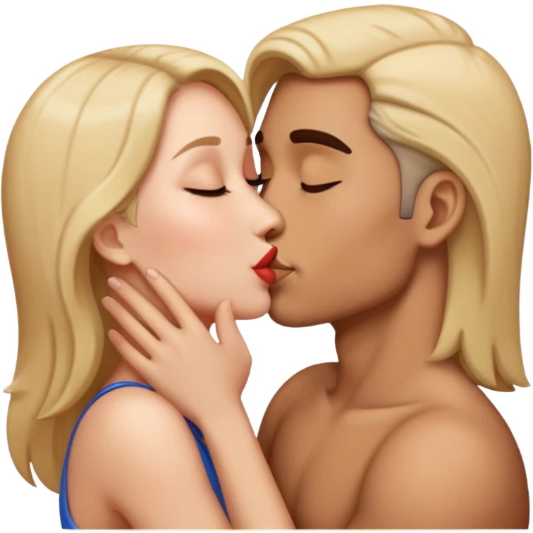 Someone kissing my friend  emoji