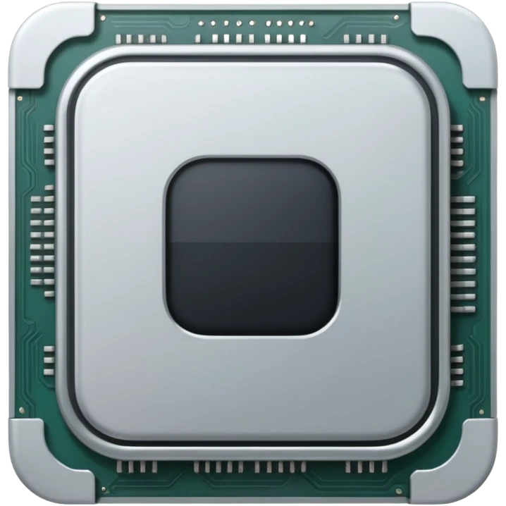 CPU, front facing, plain no text emoji