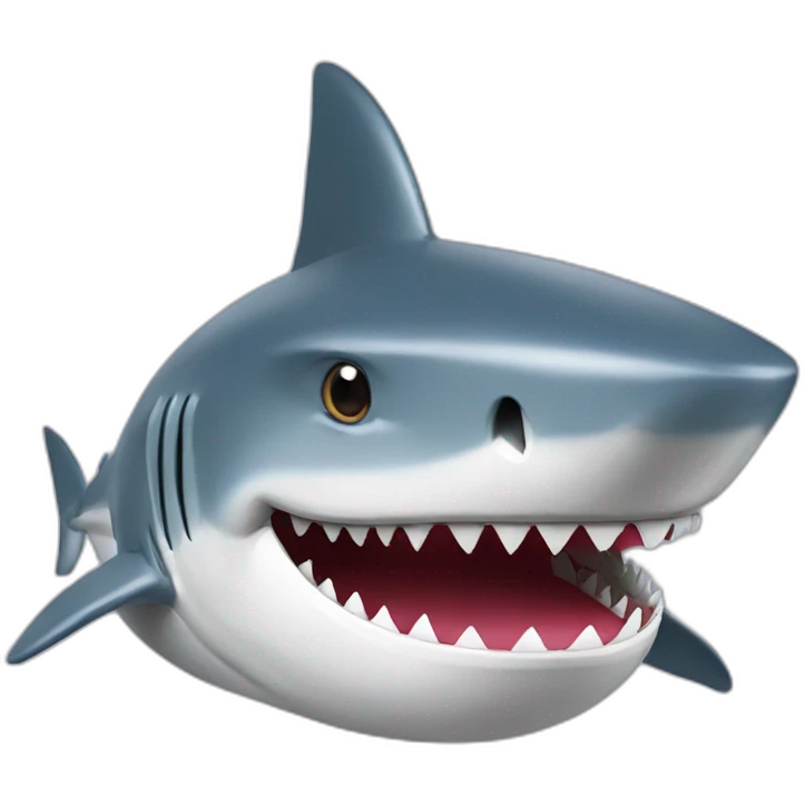 Shark with hat emoji