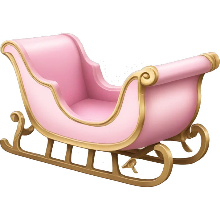 light pink sleigh emoji