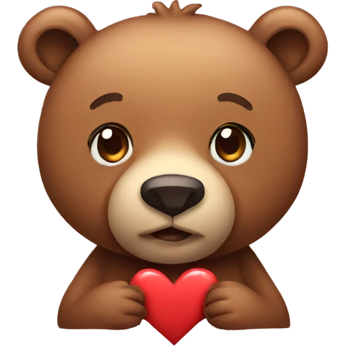 Bear with a Heart  emoji