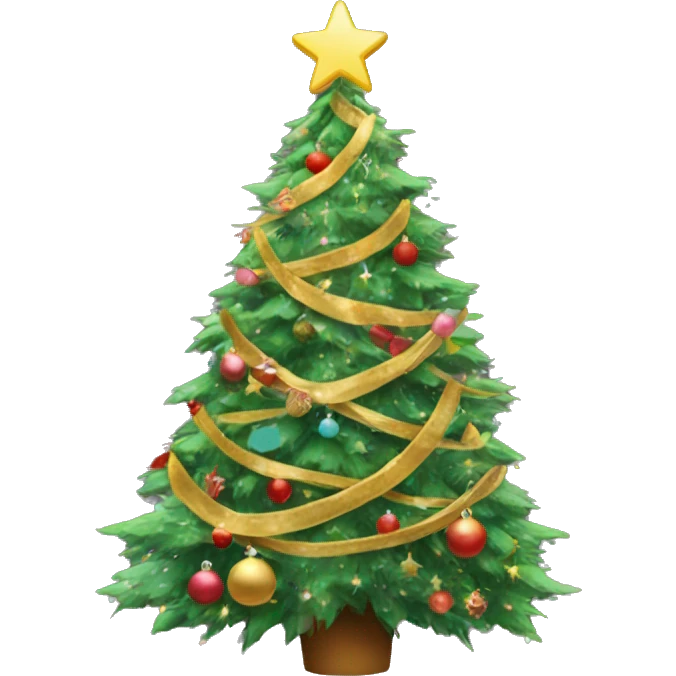 Aesthetic Christmas tree emoji